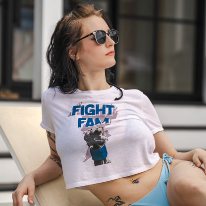 Fight Fam OG Crop - Blue Surge Edition