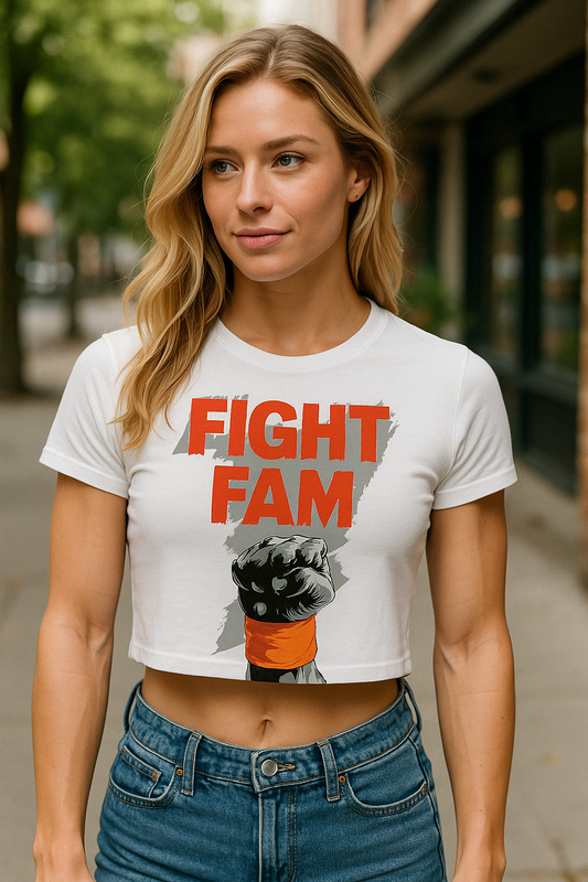 Fight Fam OG Crop - Electric Orange Edition
